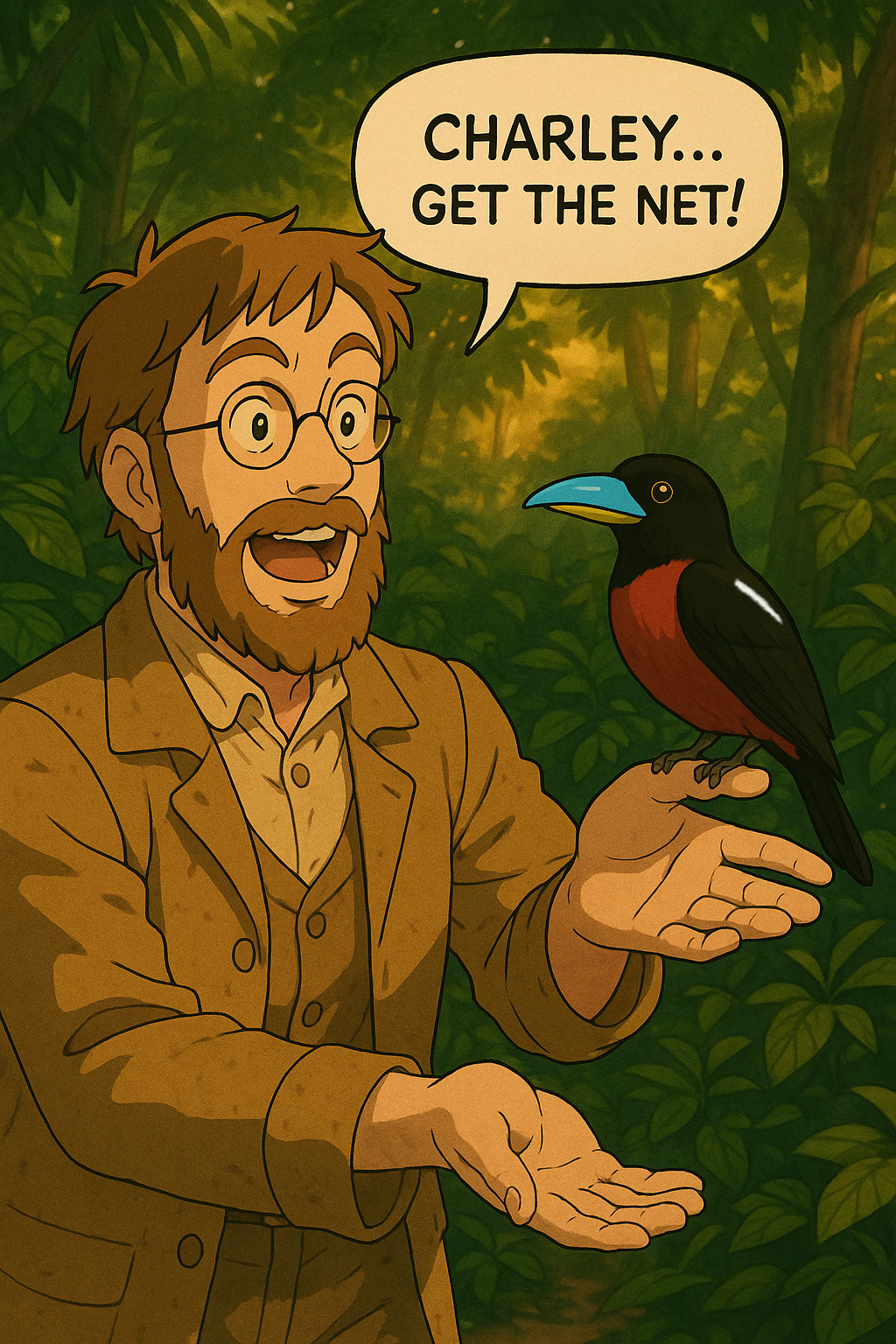 Wallace and the Broadbill in Jungle